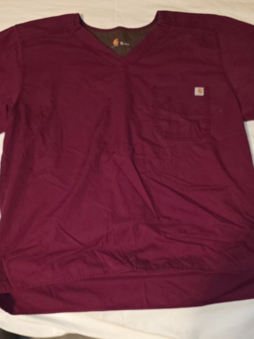 Carhartt Ripstop Shirt/Pants XL Maroon Scrub Set C15108A